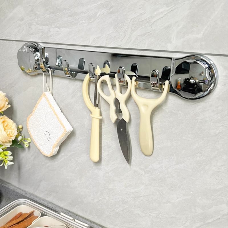 70% DE DESCUENTO | Soportes de Acero Inoxidable Con 5 Ganchos, Cómodos y Capaces de Soportar Hasta 20 kg