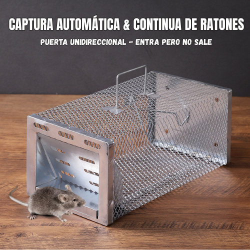 BestSeller™ - Trampa humanitaria de jaula para capturar ratas, ratones y ardillas vivos