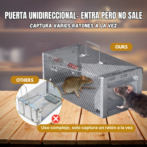 BestSeller™ - Trampa de jaula humanitaria de captura viva para ratas, ratones y ardillas