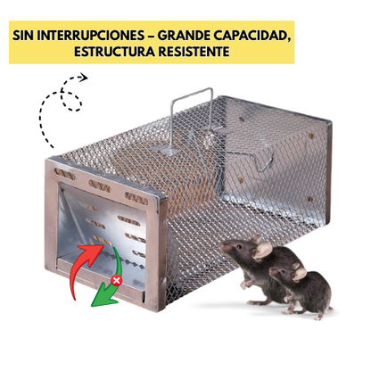 BestSeller™ - Trampa Humanitaria de Jaula para Atrapar Ratas, Ratones y Ardillas Vivas