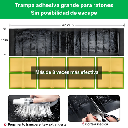 ⚡ Trampas adhesivas profesionales – tamaño extra grande para capturar más rápido