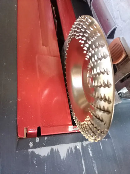 ✨Juego De 3 Discos De Desbaste De Acero Al Carbono Resistente Para Madera (Plano – Curvo – Inclinado)