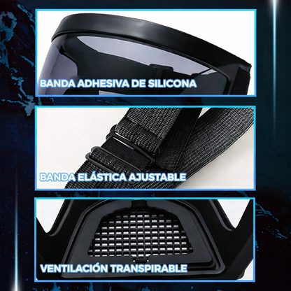 La Visera Protege El Rostro Del Polvo Fino Y De La Niebla