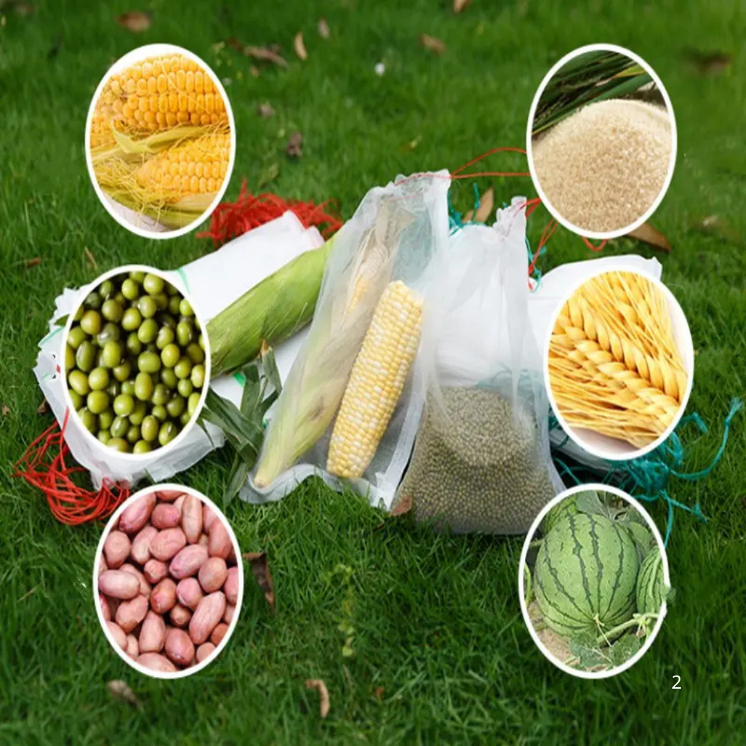 Bolsas de Malla Transpirable y Reutilizables para Proteger Frutas y Verduras – Protegen contra Insectos, Moscas de la Fruta y Aves