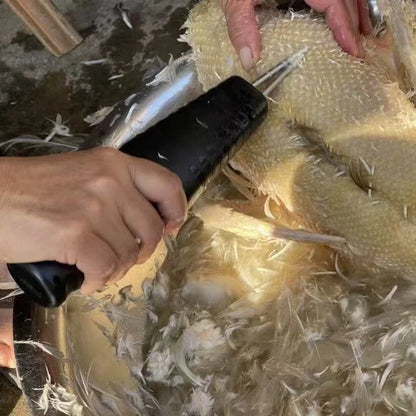 Desplumadora Eléctrica Rápida — Despluma un Pollo en Solo 60 Segundos