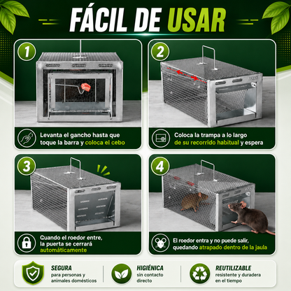 BestSeller™ - Trampa Humanitaria para Ratones, Ratas y Ardillas Vivas
