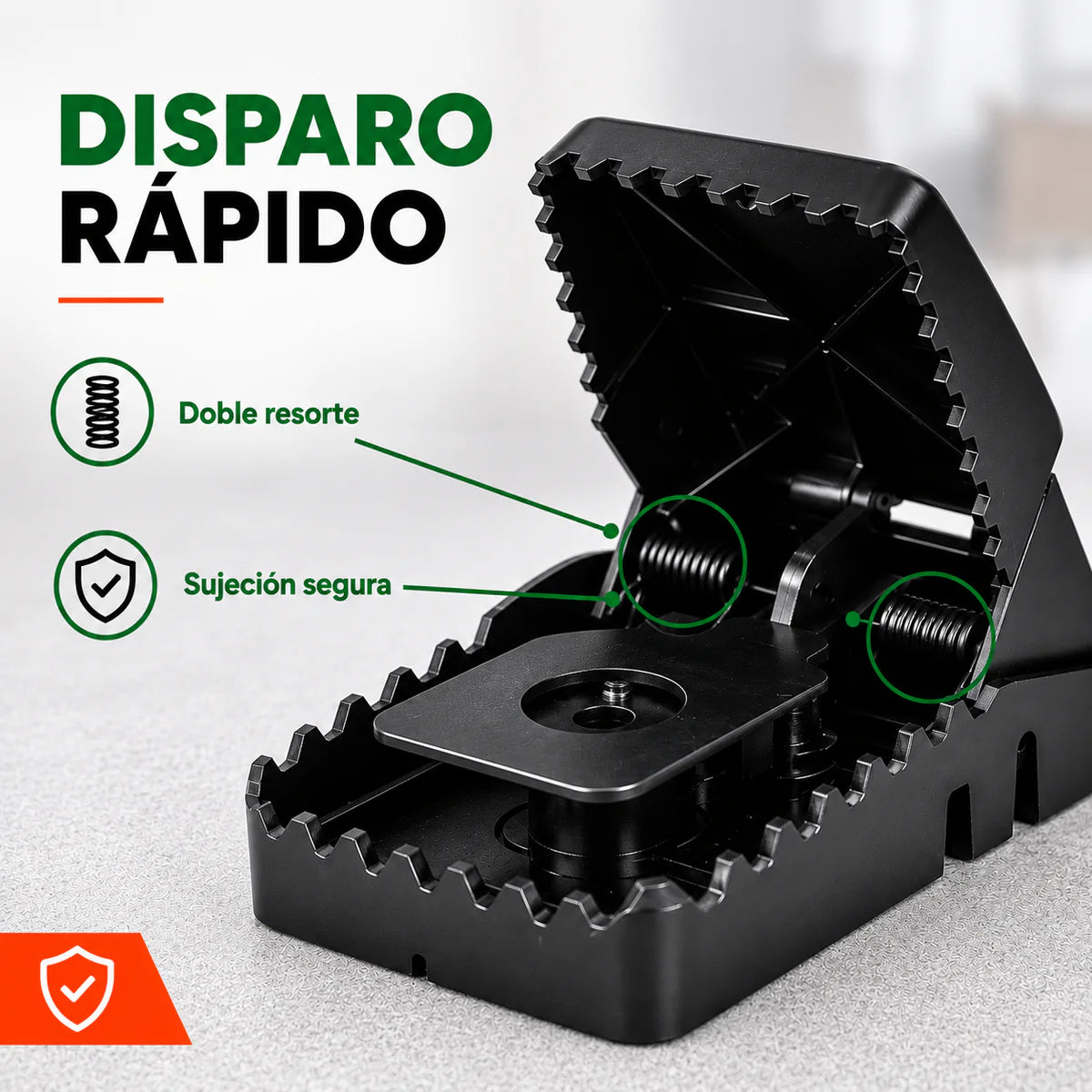 Trampa para Ratones Trapper T-Rex | Activación Rápida y Reutilizable