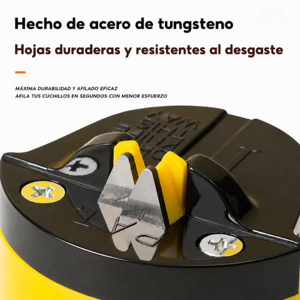 70% DE DESCUENTO | Afilador de cuchillos práctico para la cocina, con base de succión antideslizante