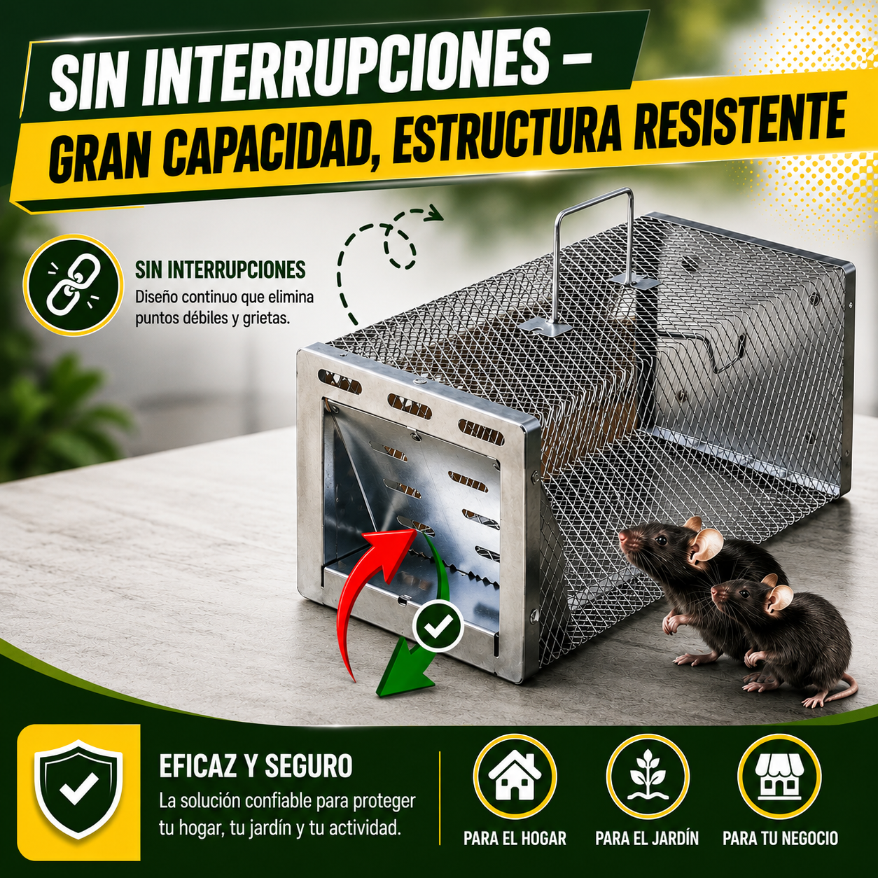 BestSeller™ - Trampa Humanitaria para Ratones, Ratas y Ardillas Vivas