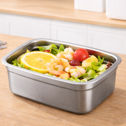 Recipiente para alimentos de acero inoxidable 316 + vacío – Frescura garantizada al 100%