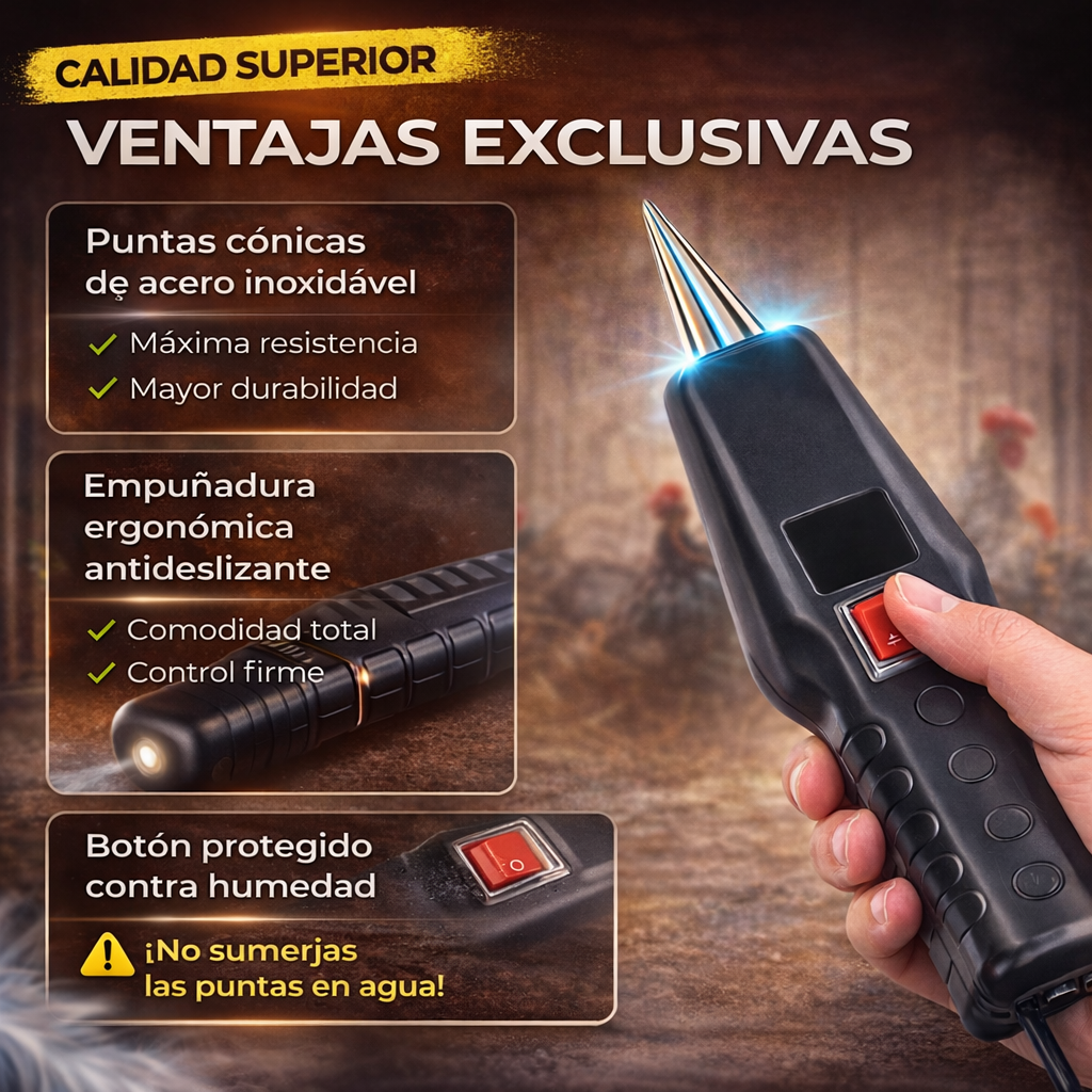 Desplumadora Eléctrica Portátil con Carga Rápida — Limpia Pollos y Aves en Segundos