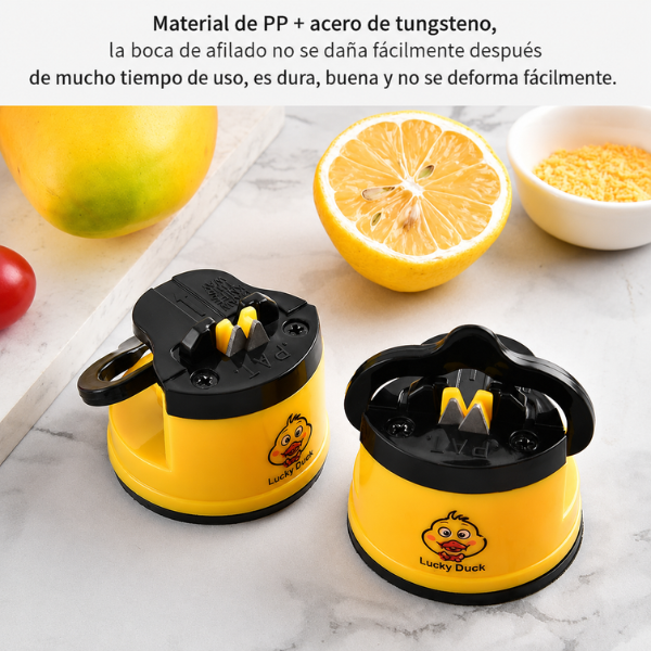 70% DE DESCUENTO | Afilador de cuchillos práctico para la cocina, con base de succión antideslizante