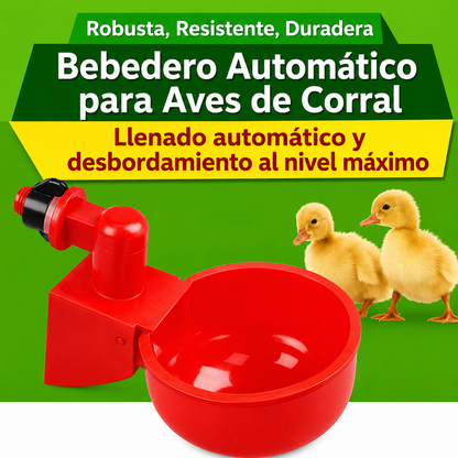 Bebedero automático para aves de corral – Para gallinas, patos, gansos y palomas – Llenado automático, ahorra tiempo y esfuerzo