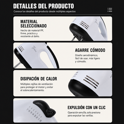 Batidora De Mano Scarlett HE-133 Multiusos Para Repostería Y Cocina En Casa
