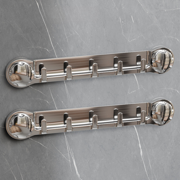 70% DE DESCUENTO | Soportes de Acero Inoxidable Con 5 Ganchos, Cómodos y Capaces de Soportar Hasta 20 kg