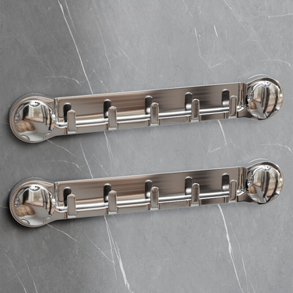 70% DE DESCUENTO | Soportes de Acero Inoxidable Con 5 Ganchos, Cómodos y Capaces de Soportar Hasta 20 kg