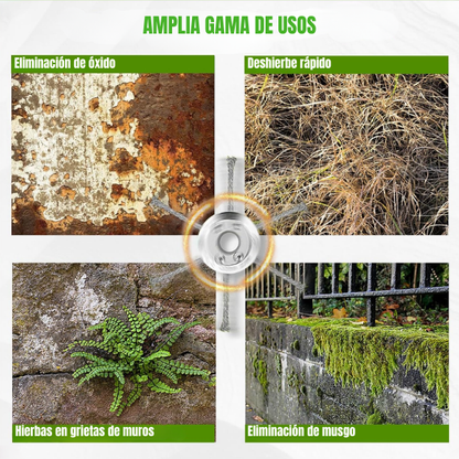 70% DE DESCUENTO | El Cabezal Del Cortacésped Tiene 6 Bordes De Acero Inoxidable