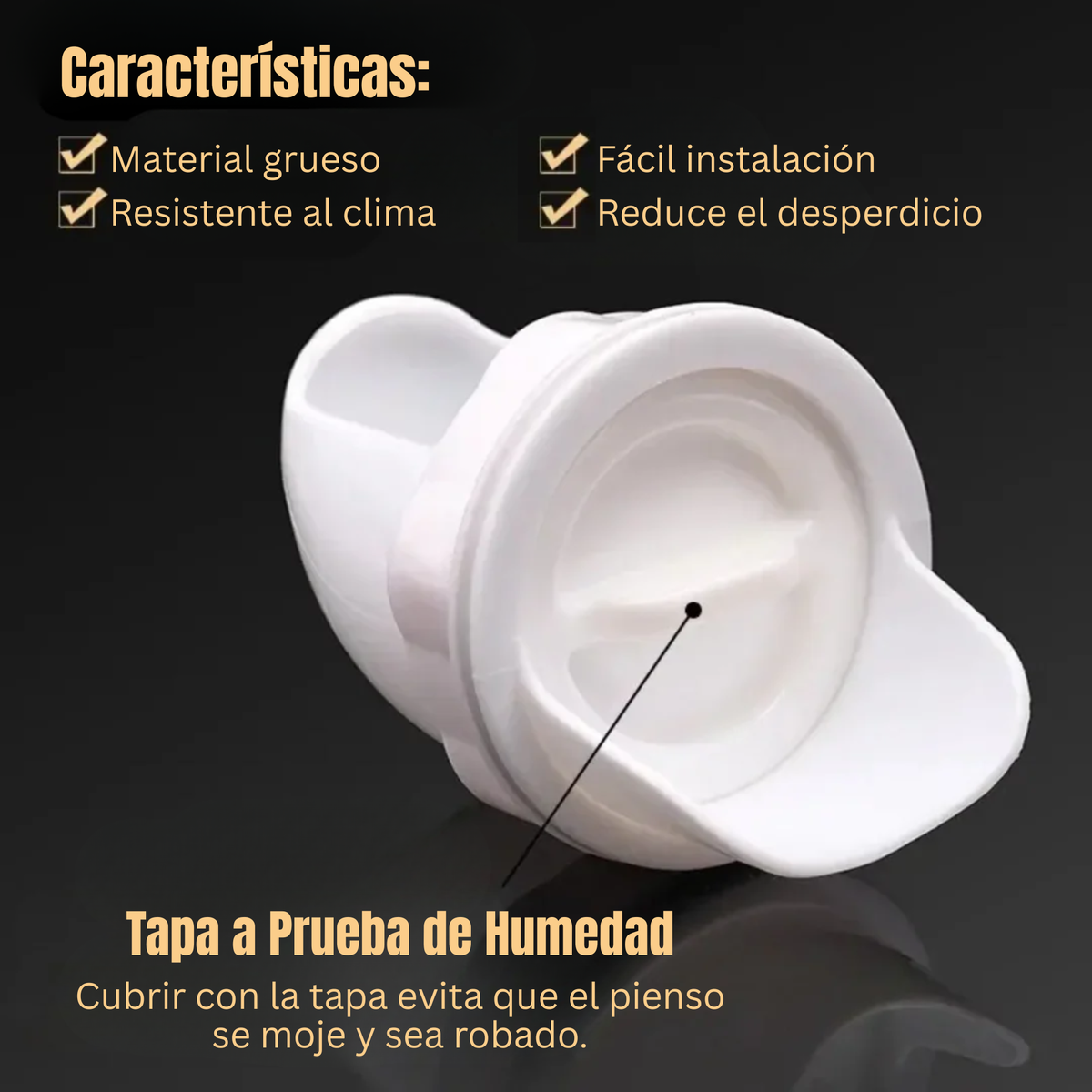 Puerta de alimentación automática para gallinas y patos, compatible con todo tipo de cubos – Incluye broca y sierra de corona