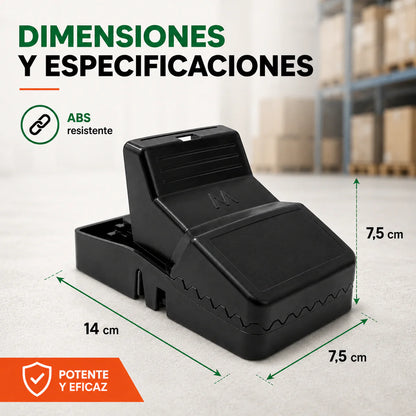 Trampa para Ratones Trapper T-Rex | Activación Rápida y Reutilizable