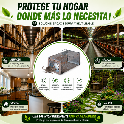 BestSeller™ - Trampa Humanitaria para Ratones, Ratas y Ardillas Vivas