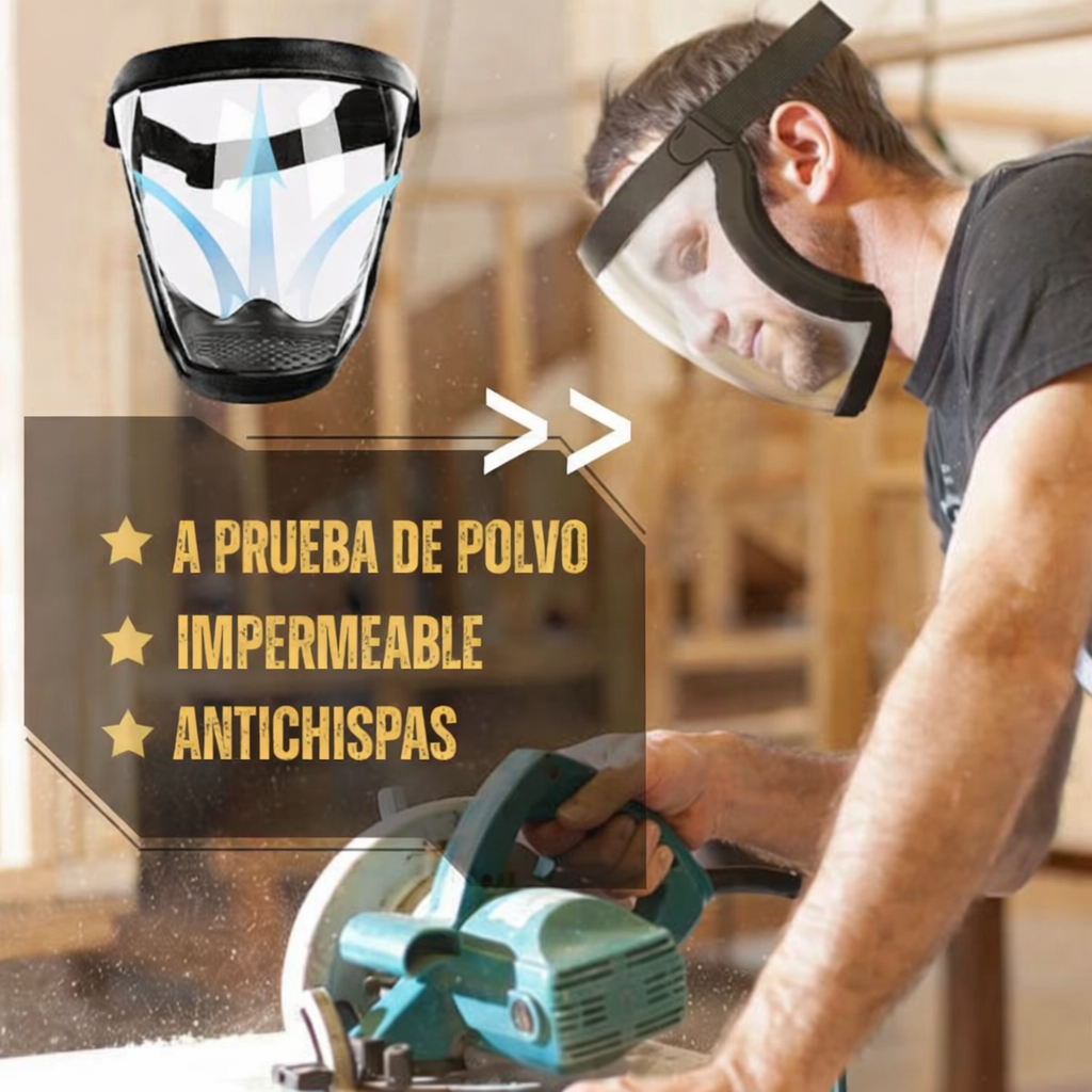 La Visera Protege El Rostro Del Polvo Fino Y De La Niebla