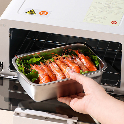 70% DE DESCUENTO | Recipiente Antibacteriano al Vacío para Alimentos de Acero Inoxidable, Tamaño Grande de 1500 ml (19 x 14 x 8 cm)