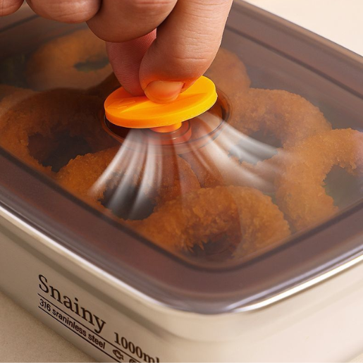 70% DE DESCUENTO | Caja De Comida Al Vacío De Acero Inoxidable Antibacteriana 316 (19 x 13.5 x5.5 cm).
