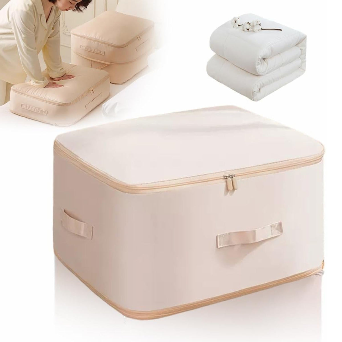 70% DE DESCUENTO | Bolsas Organizadoras de Compresión Automática para Edredones, Ropa y Mantas, Impermeables y Resistentes a la Humedad (54 × 42 × 30 cm)