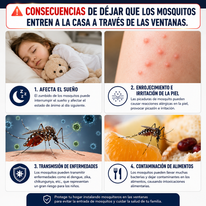 MALLA MOSQUITERA MAGNÉTICA PARA VENTANAS (1.50m x 1.80m)