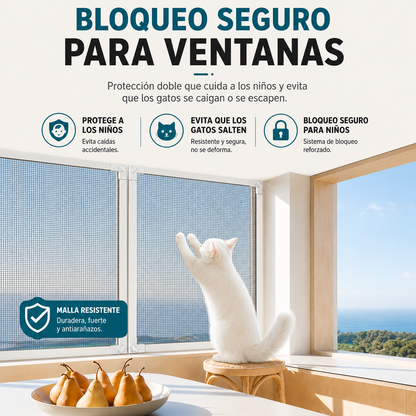 MALLA MOSQUITERA MAGNÉTICA PARA VENTANAS (1.50m x 1.80m)
