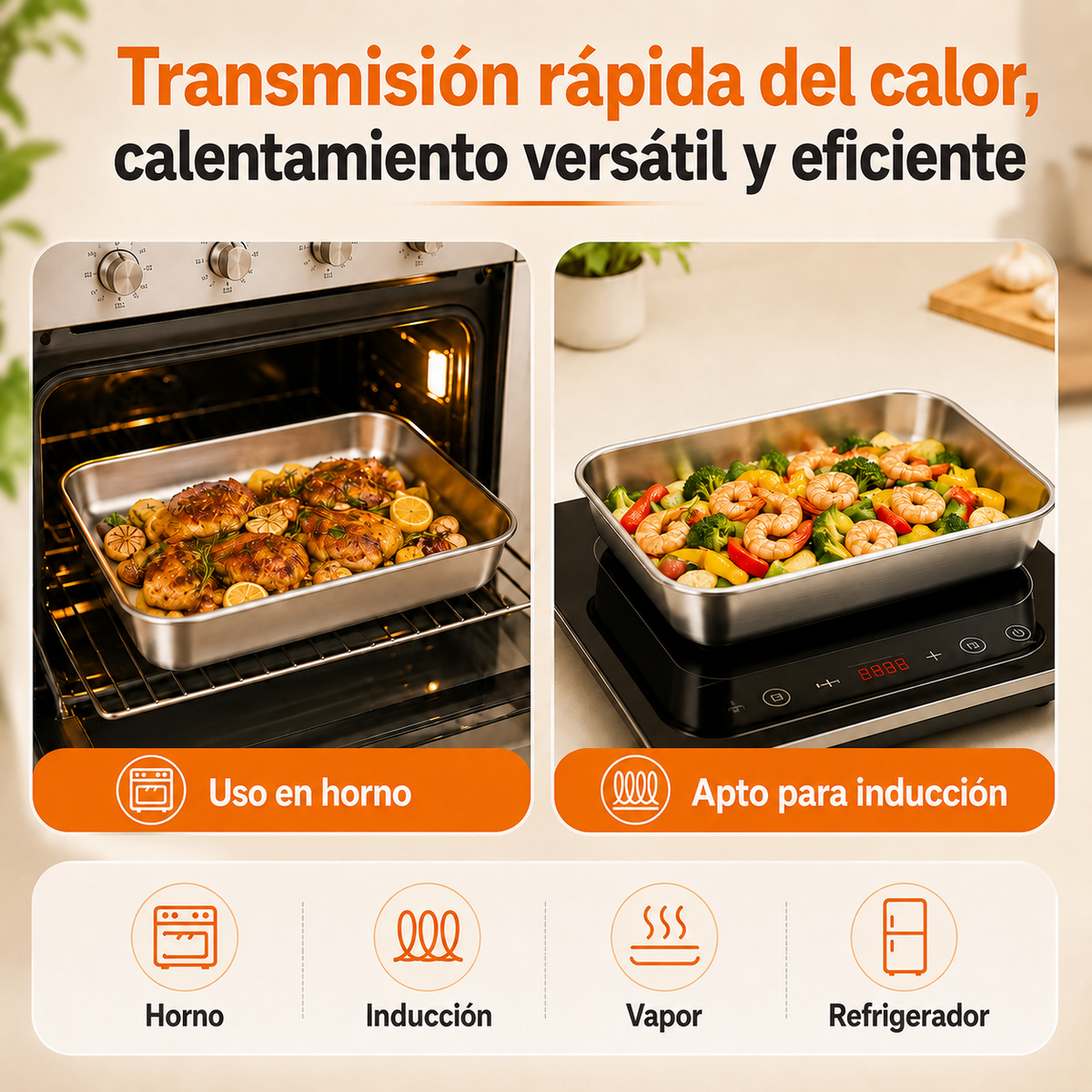 Llévate 9, paga 6 | Recipientes de acero inoxidable 304 de 2000 ml