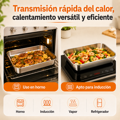 Llévate 9, paga 6 | Recipientes de acero inoxidable 304 de 2000 ml