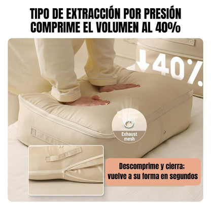 Bolsas Organizadoras de Compresión Automática para Edredones, Ropa y Cobijas, Impermeables y Resistentes a la Humedad (54 × 42 × 30 cm)