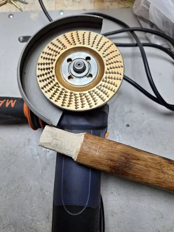 ✨Juego De 3 Discos De Desbaste De Acero Al Carbono Resistente Para Madera (Plano – Curvo – Inclinado)