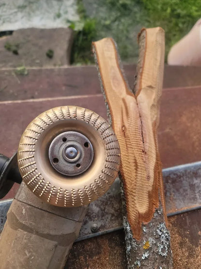 ✨Juego De 3 Discos De Desbaste De Acero Al Carbono Resistente Para Madera (Plano – Curvo – Inclinado)