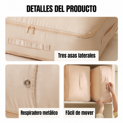 70% DE DESCUENTO | Bolsas Organizadoras de Compresión Automática para Edredones, Ropa y Mantas, Impermeables y Resistentes a la Humedad (54 × 42 × 30 cm)
