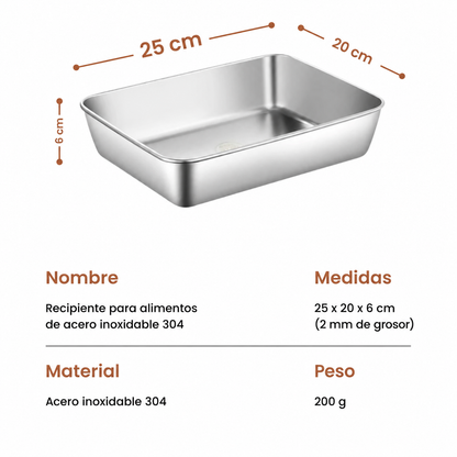 Llévate 9, paga 6 | Recipientes de acero inoxidable 304 de 2000 ml